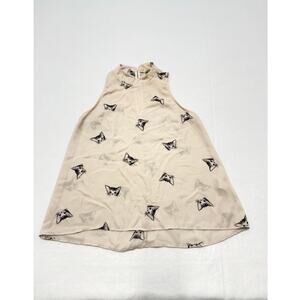 Everly Sheer Cute Cat Top Women's SIze S